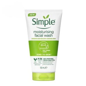 ژل شستشو سیمپل Simple مرطوب کننده مدل مویسچرینگ Moisturising انواع پوست حساس 150 میل