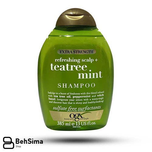 شامپو مو بانوان مخصوص موهای چرب شون مدل Green Tea & Mint